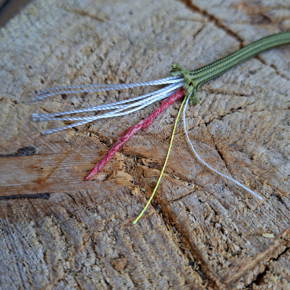 Stort ildstål med håndknyttet Fire & Fish cord. - Billede 5